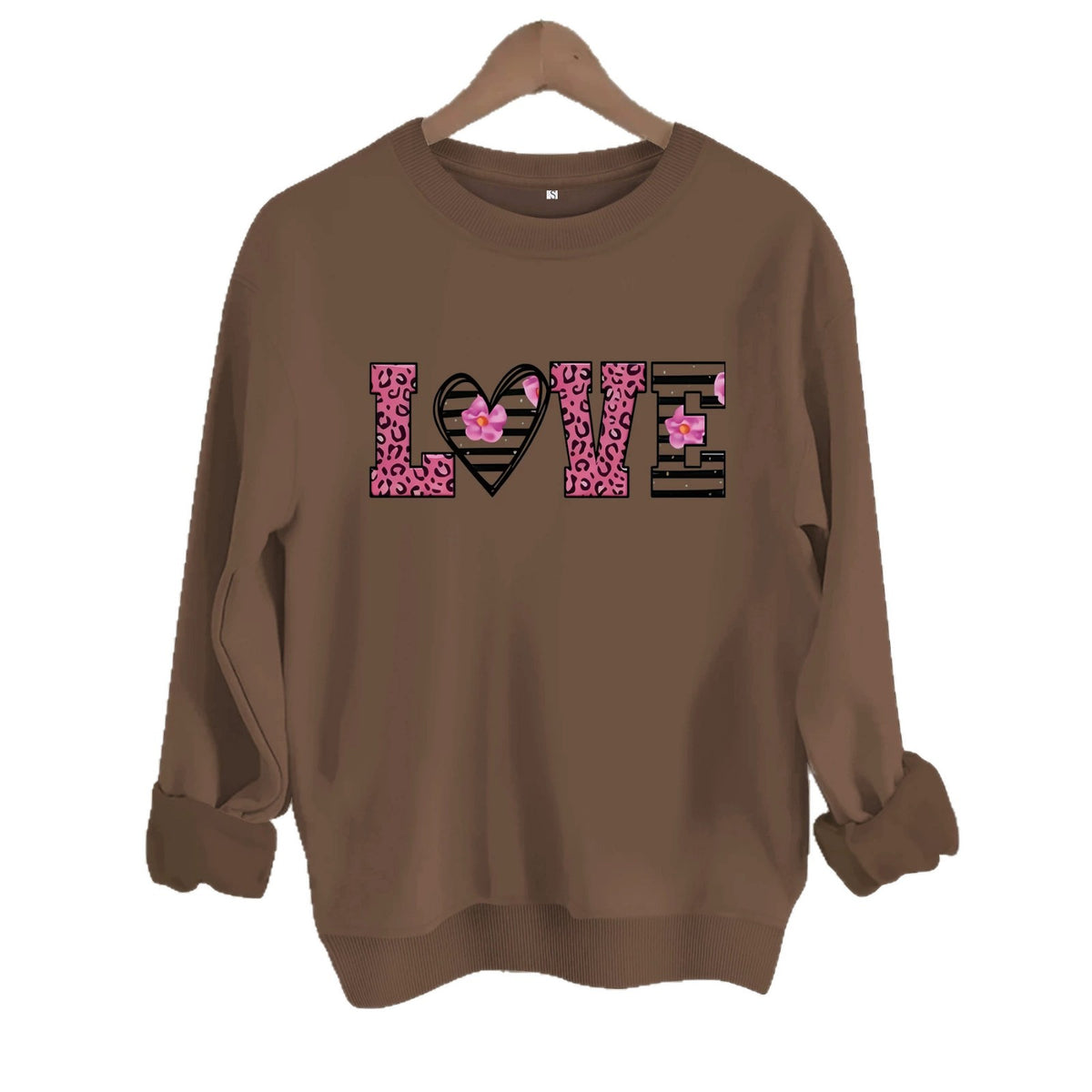 Long sleeved fleece hoodie