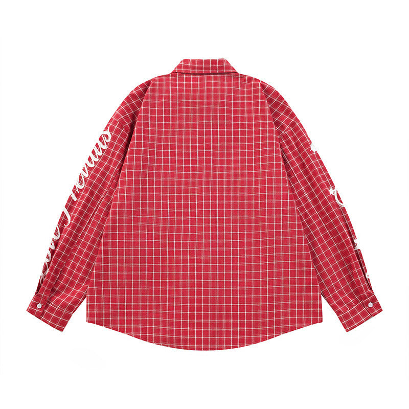 Men's Retro Plaid Long Sleeve Casual Shirt