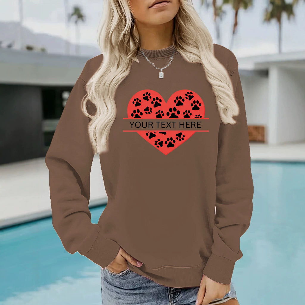 Loose velvet sweatshirt
