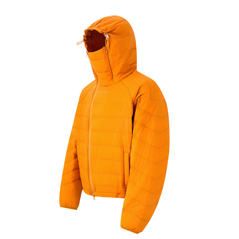 Casual Lightweight Hooded Down Jacket for Men and Women, Unisex Outerwear