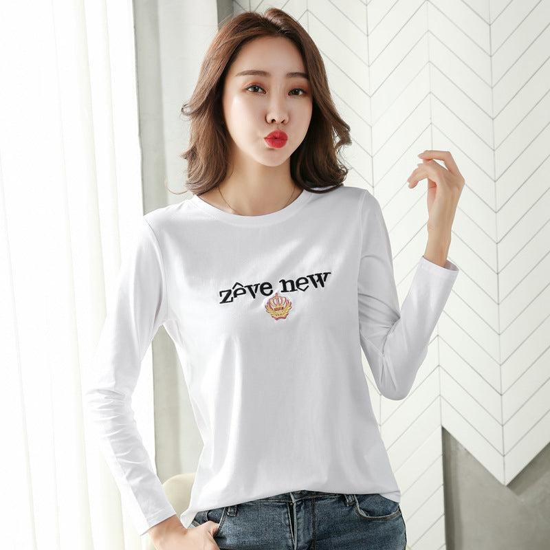 Long sleeved slim fit T-shirt