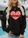 Loose velvet sweatshirt