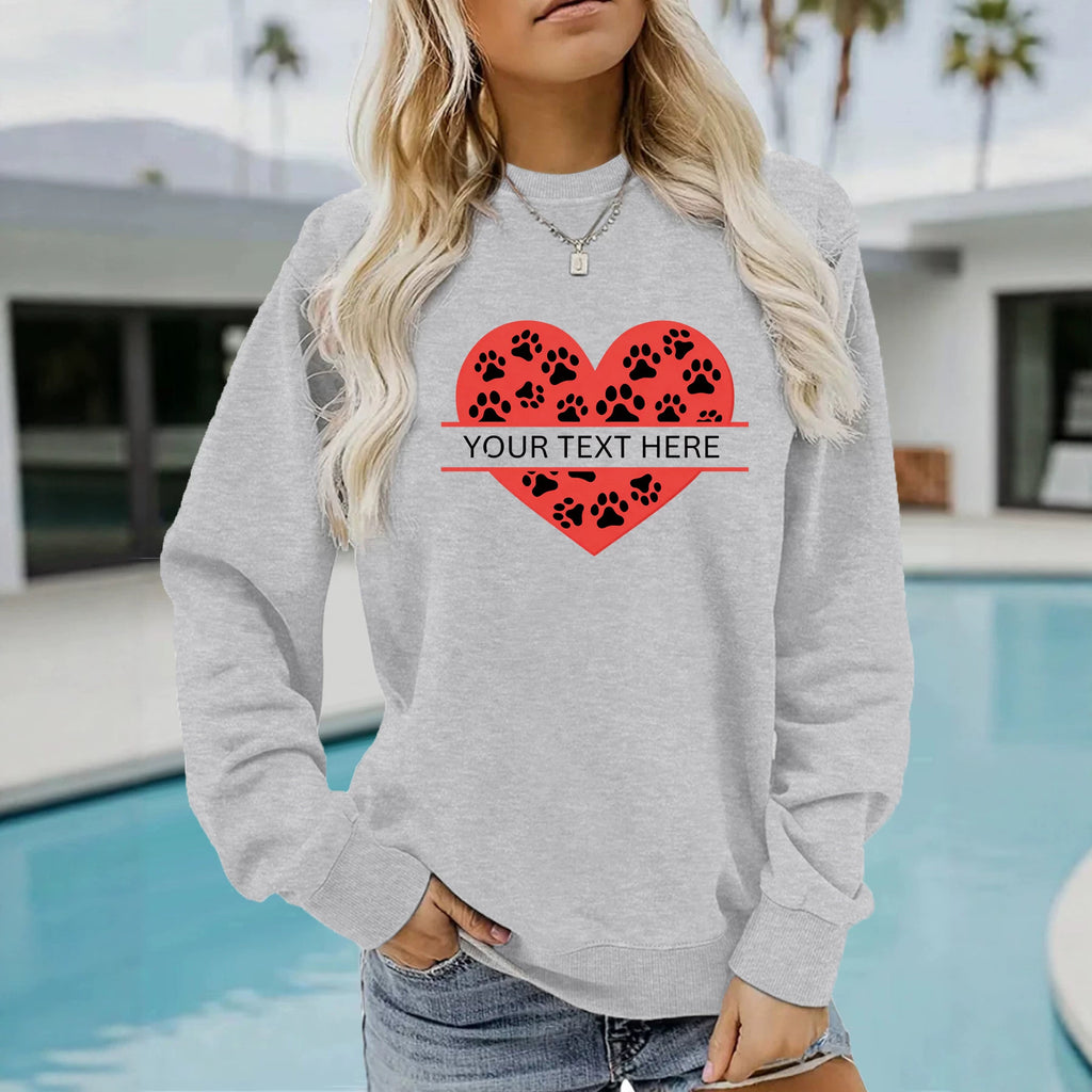 Loose velvet sweatshirt