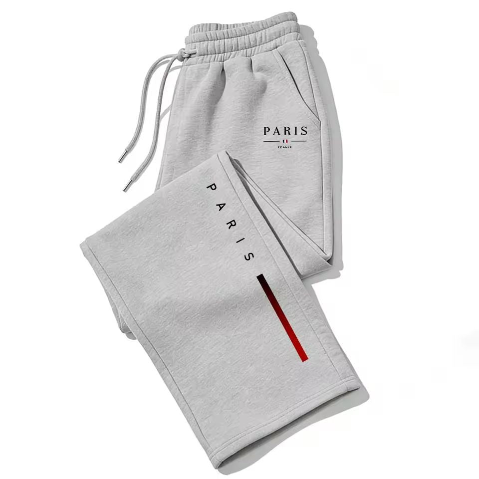 Dark Gothic Letter Print Loose Wide-leg Drawstring Unisex Sweatpants