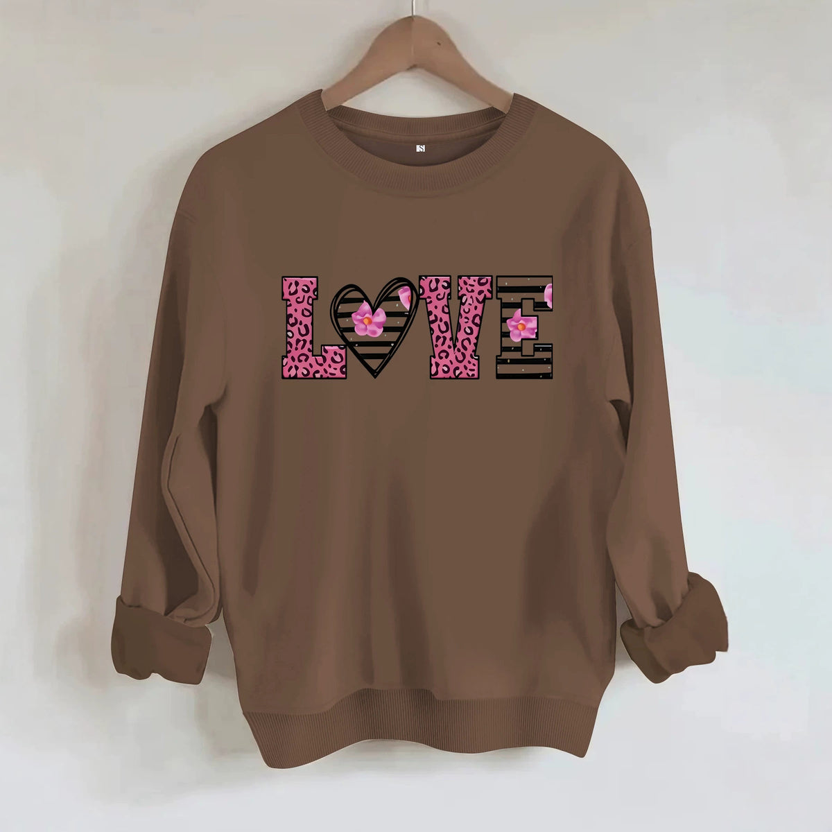 Long sleeved fleece hoodie