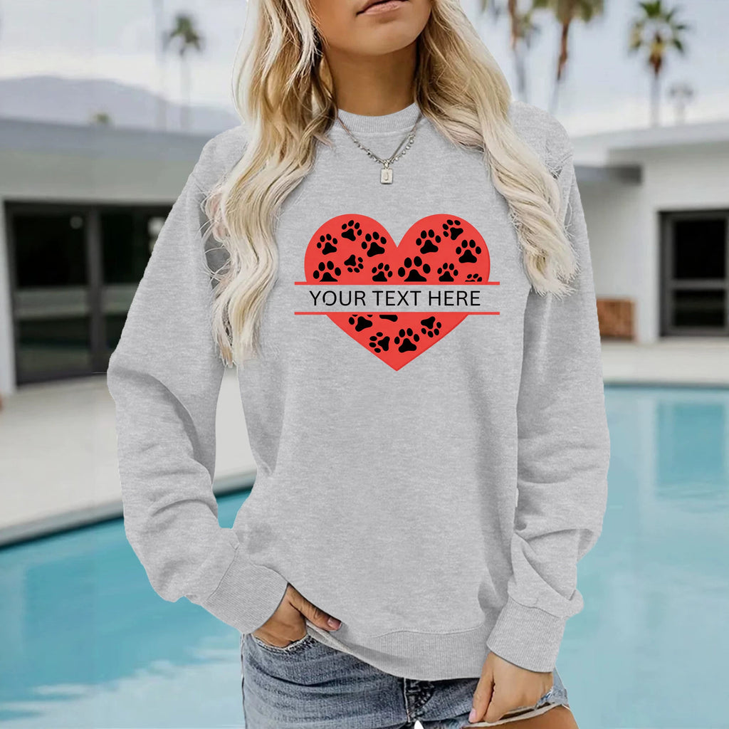 Loose velvet sweatshirt