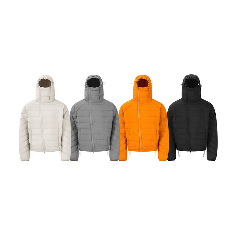 Casual Lightweight Hooded Down Jacket for Men and Women, Unisex Outerwear